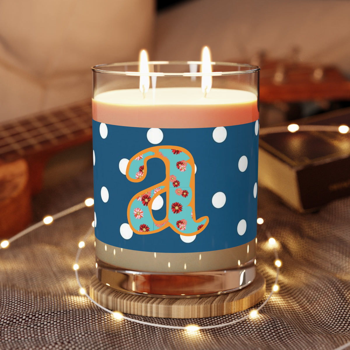 Charming Floral Scented Candle | Cozy Atmosphere, Home Decor, Gifts, Self-Care, Unique Candle