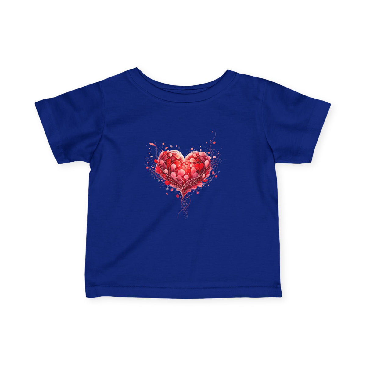 Infant Tee with Watercolor Heart – Baby Valentine Shirt