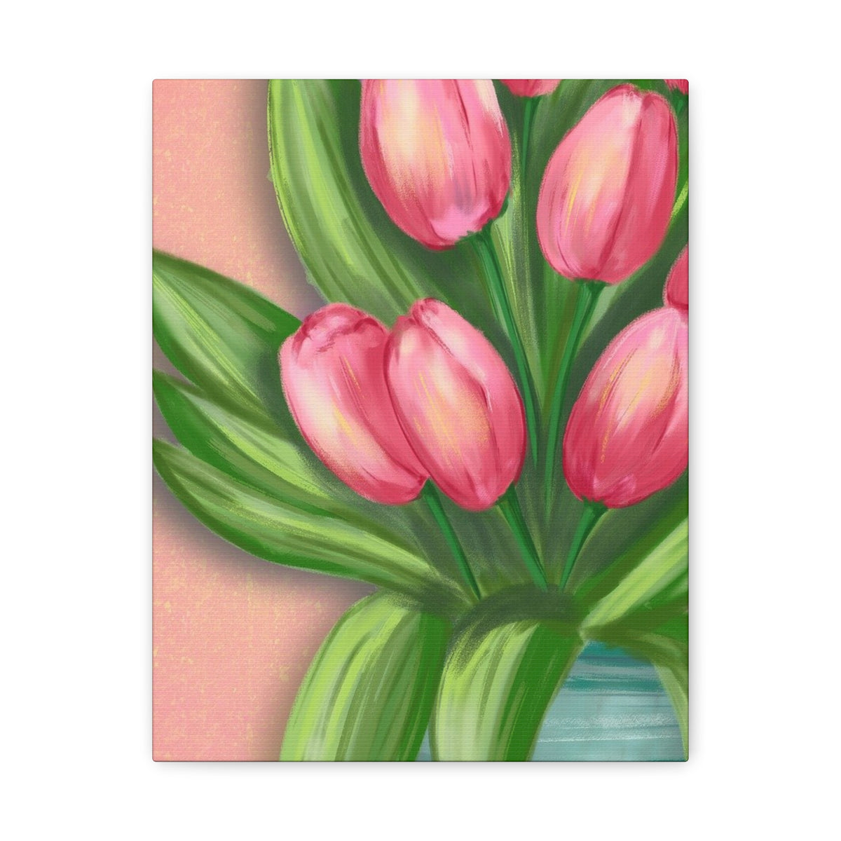 Matte Canvas, Stretched, 1.25" Tulips
