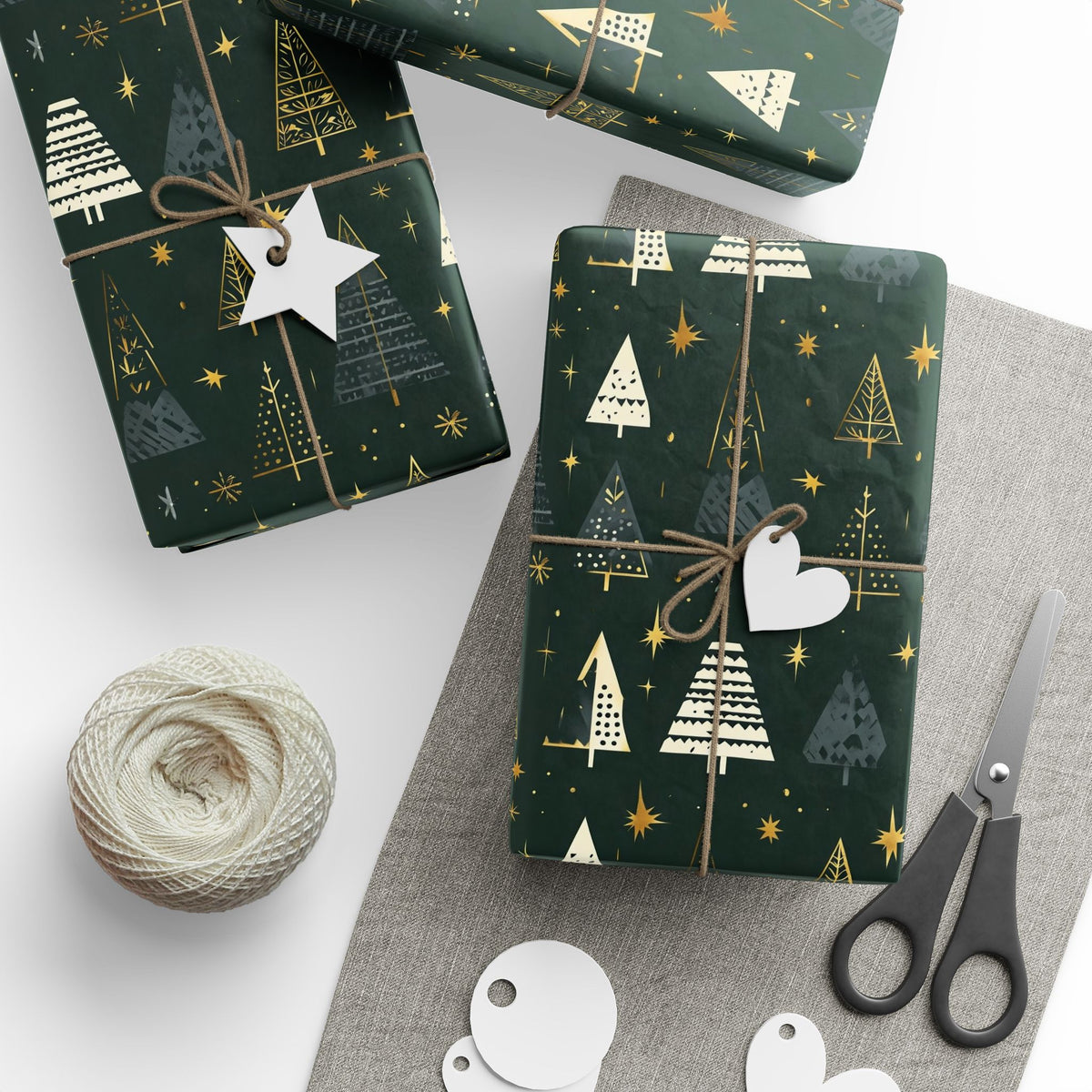 Festive Wrapping Paper - Holiday Gift Wrap, Christmas, Birthdays, Eco-Friendly, Special Occasions