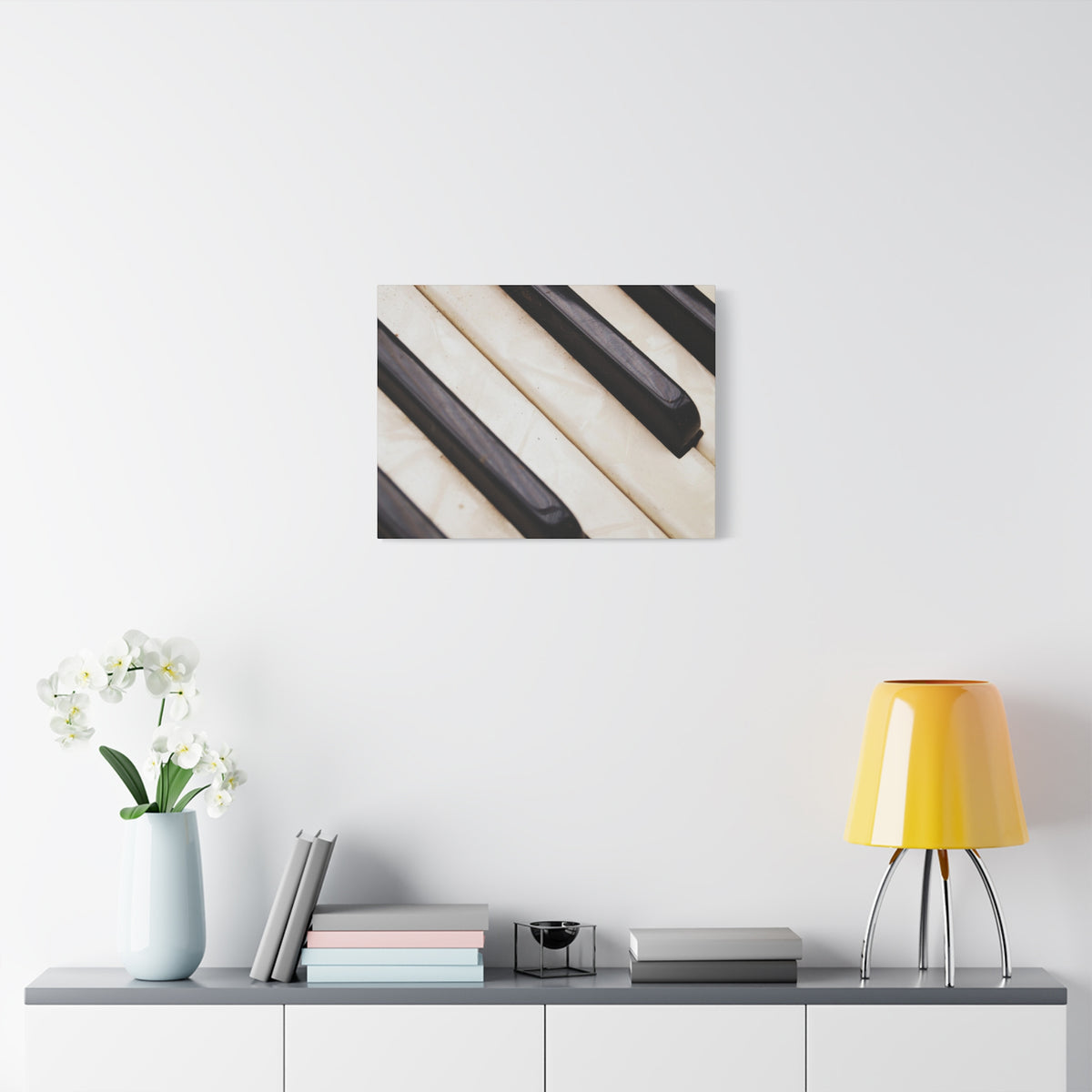 Piano Keys Canvas Wall Art, Music Decor for Home, Perfect Gift for Musicians or Music Lovers