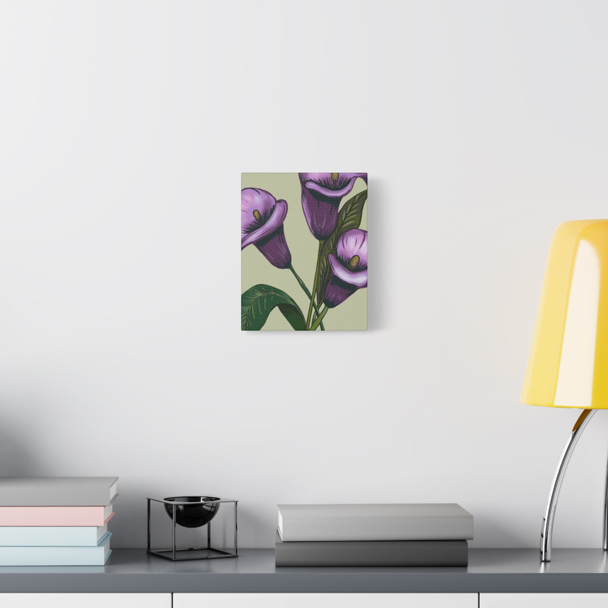 Copy of Matte Canvas, Stretched, 1.25" Purple Flowers