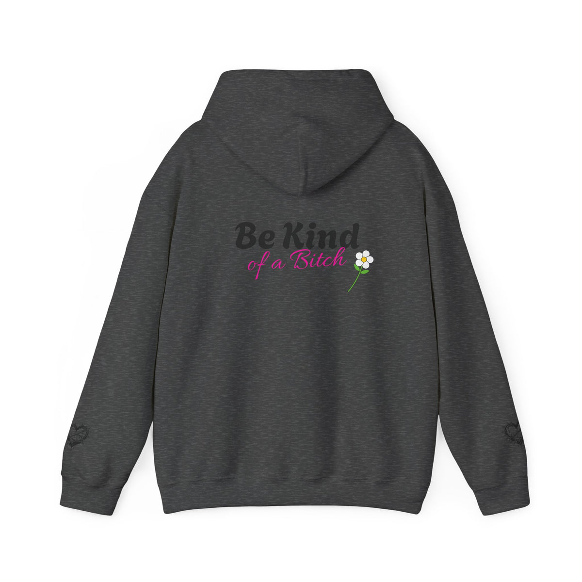 Chic Hooded Sweatshirt with Heart Design - Cozy Streetwear, Perfect Gift for Friends, Casual Style, Empowering Sayings, Unisex Fashion