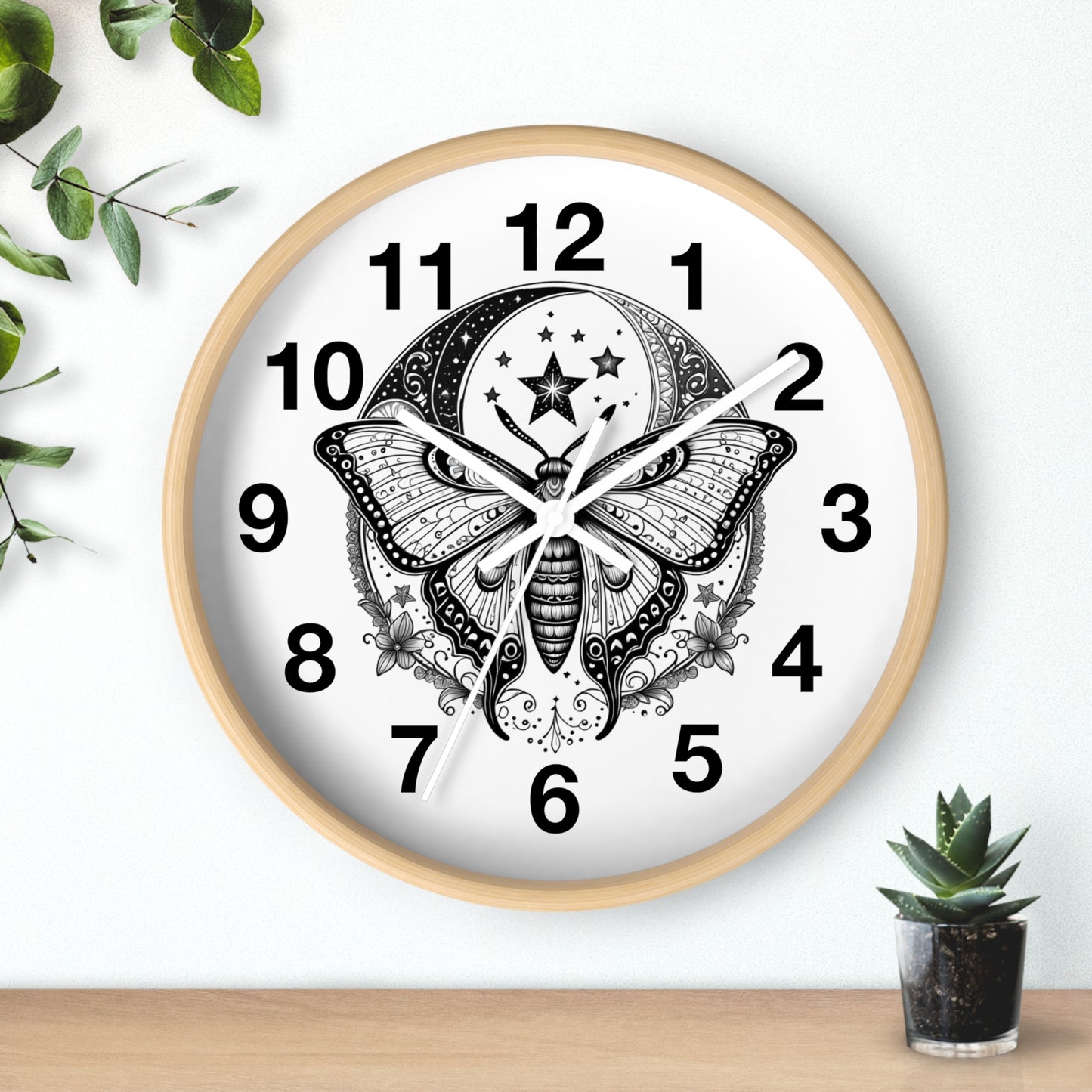 Wall Clock Butterfly
