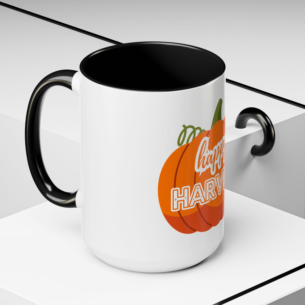 Happy Harvest Pumpkin Coffee Mug, Fall Mug, Seasonal Decor, Gift for Coffee Lovers, Autumn Vibes, Halloween Decoration
