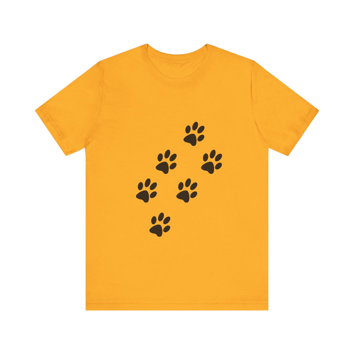Paw Print Short Sleeve Tee | Unisex Animal Lover Shirt, Pet Owner Gift, Casual Wear, Gifts for Dog Lovers, Comfortable T-Shirt