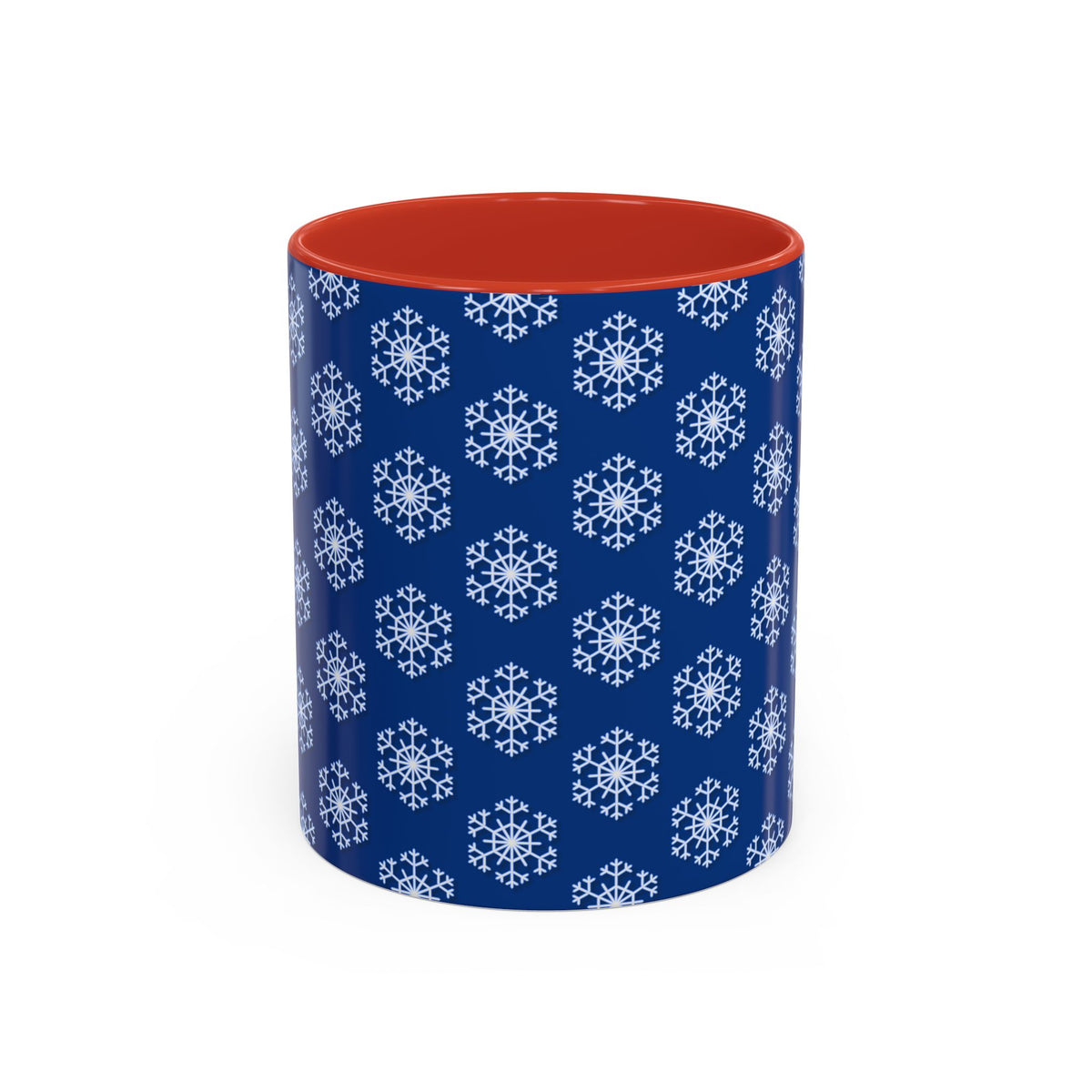 Blue Snowflake Accent Coffee Mug for Winter, Holiday Gift, Cozy Drinkware, Festive Kitchen Decor, Mug for Coffee Lovers, Tea Time Essential