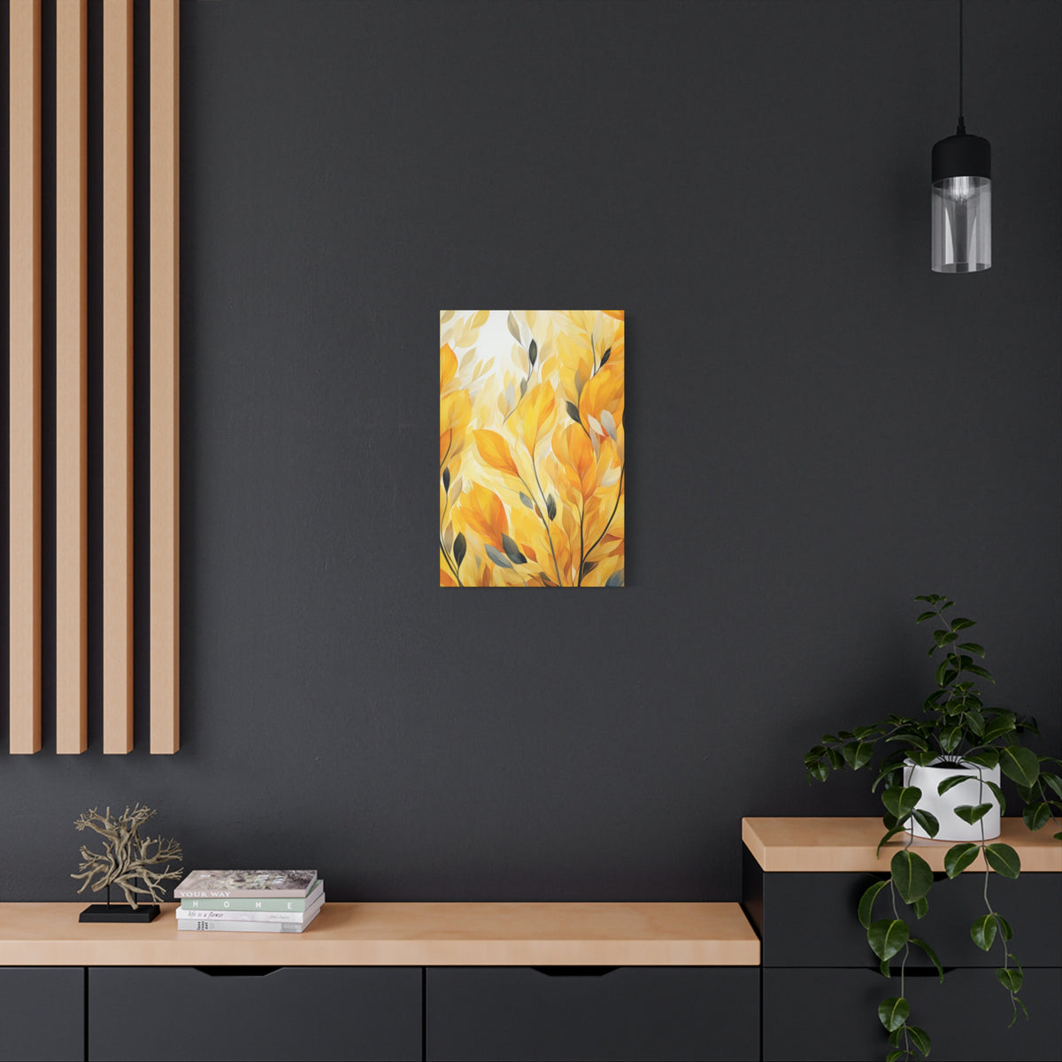 Gorgeous Yellow Matte Canvas Art Print, Stretched, 1.25"