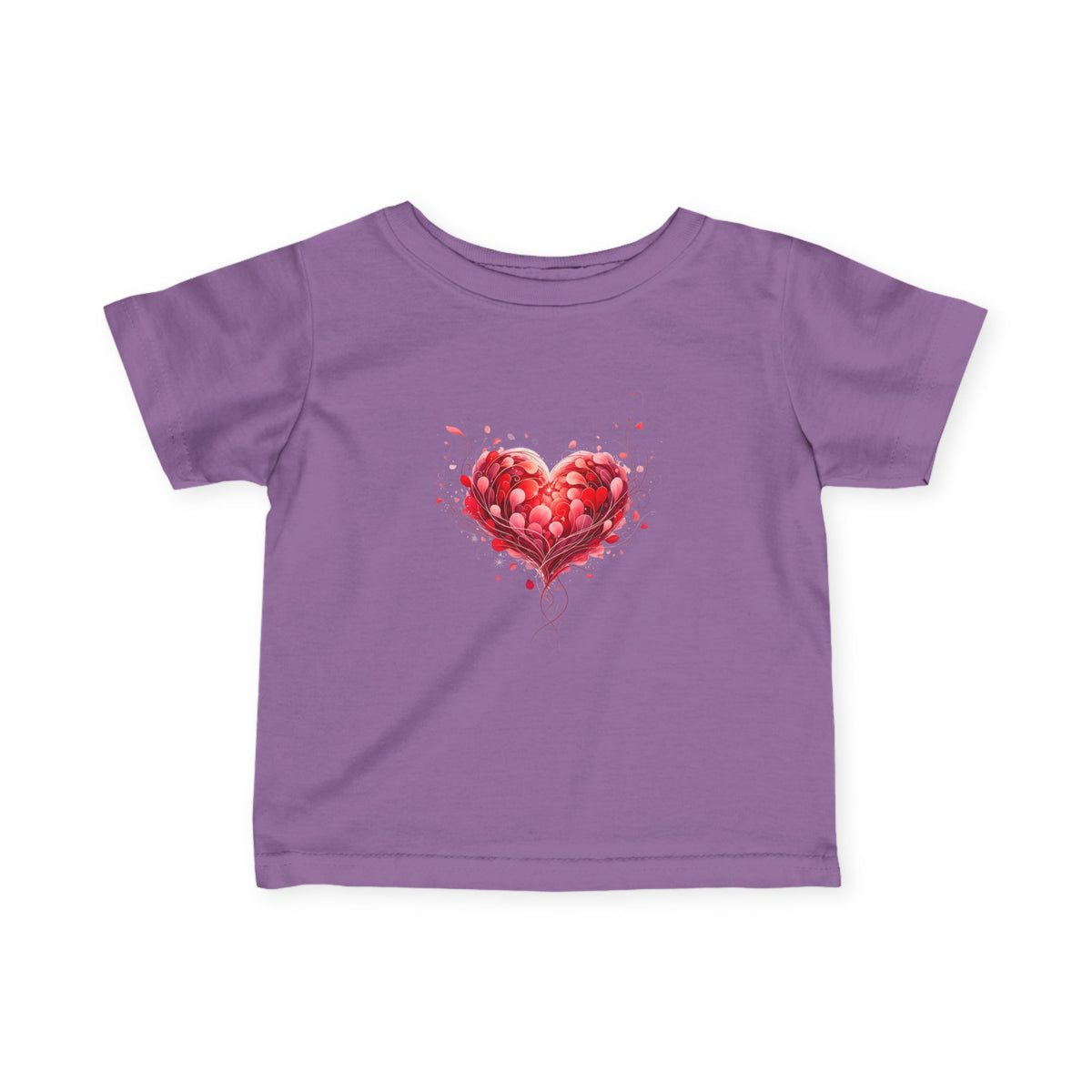 Infant Tee with Watercolor Heart – Baby Valentine Shirt