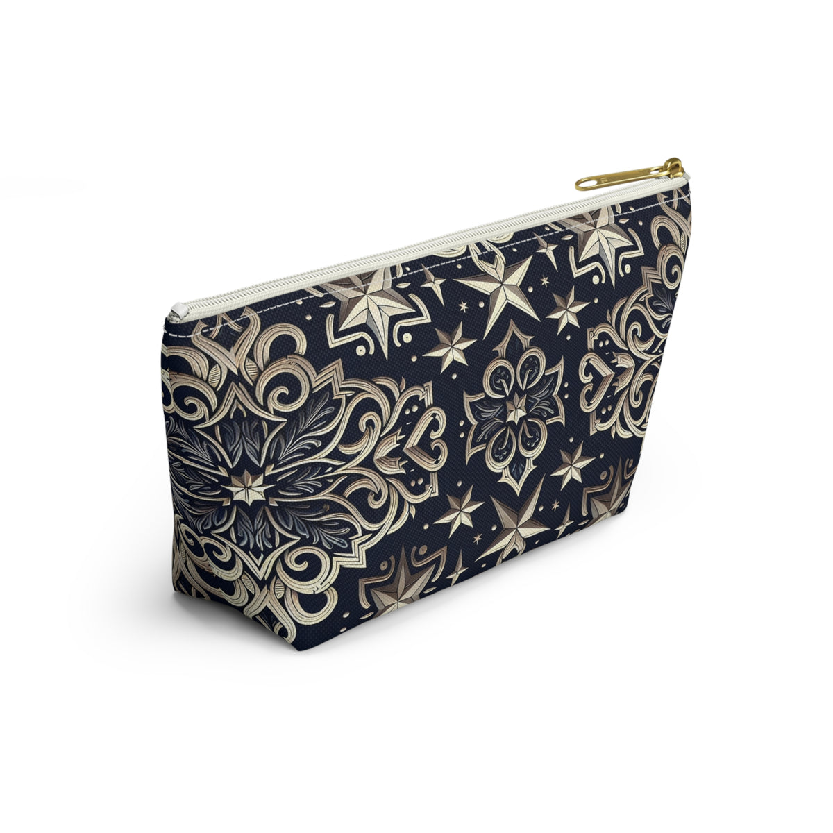 Elegant Starry Pattern Accessory Pouch | Makeup Bag, Travel Organizer, Gift for Her, Stylish Storage, Cosmetology Essentials