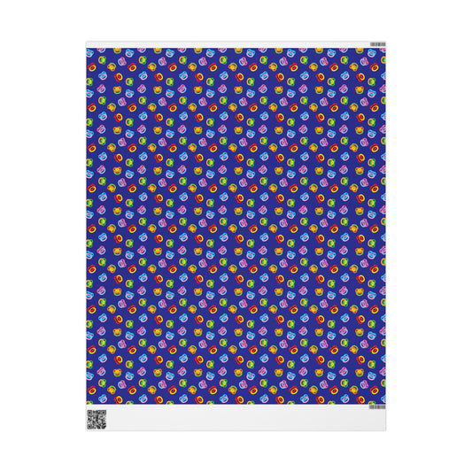 Colorful Baby Shower Wrapping Paper, Fun Gift Wrap, Playful Wrapping Sheets, Birthday Party Decorations, Unique Present Wrap