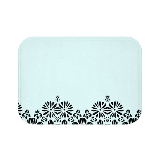 Floral Elegance Bath Mat - Chic Bathroom Decor, Home Spa Essentials, Gift for Her, Modern Design, Cozy Comfort