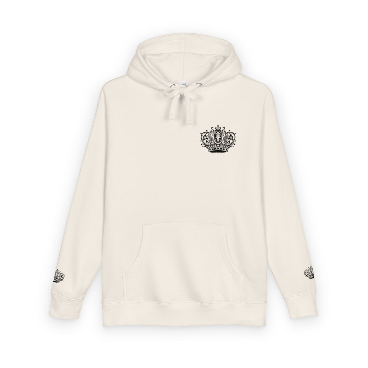 Crown Floral Unisex Fleece Hoodie | Cozy Streetwear, Perfect Gift for Him & Her, Autumn Fashion, Casual Wear, Trendy Outfit