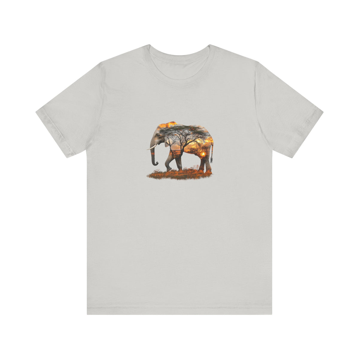 Elephant Sunset Unisex Jersey Tee