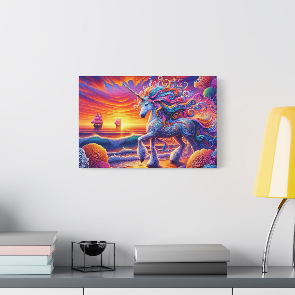 Matte Canvas, Stretched, 1.25" Unicorn