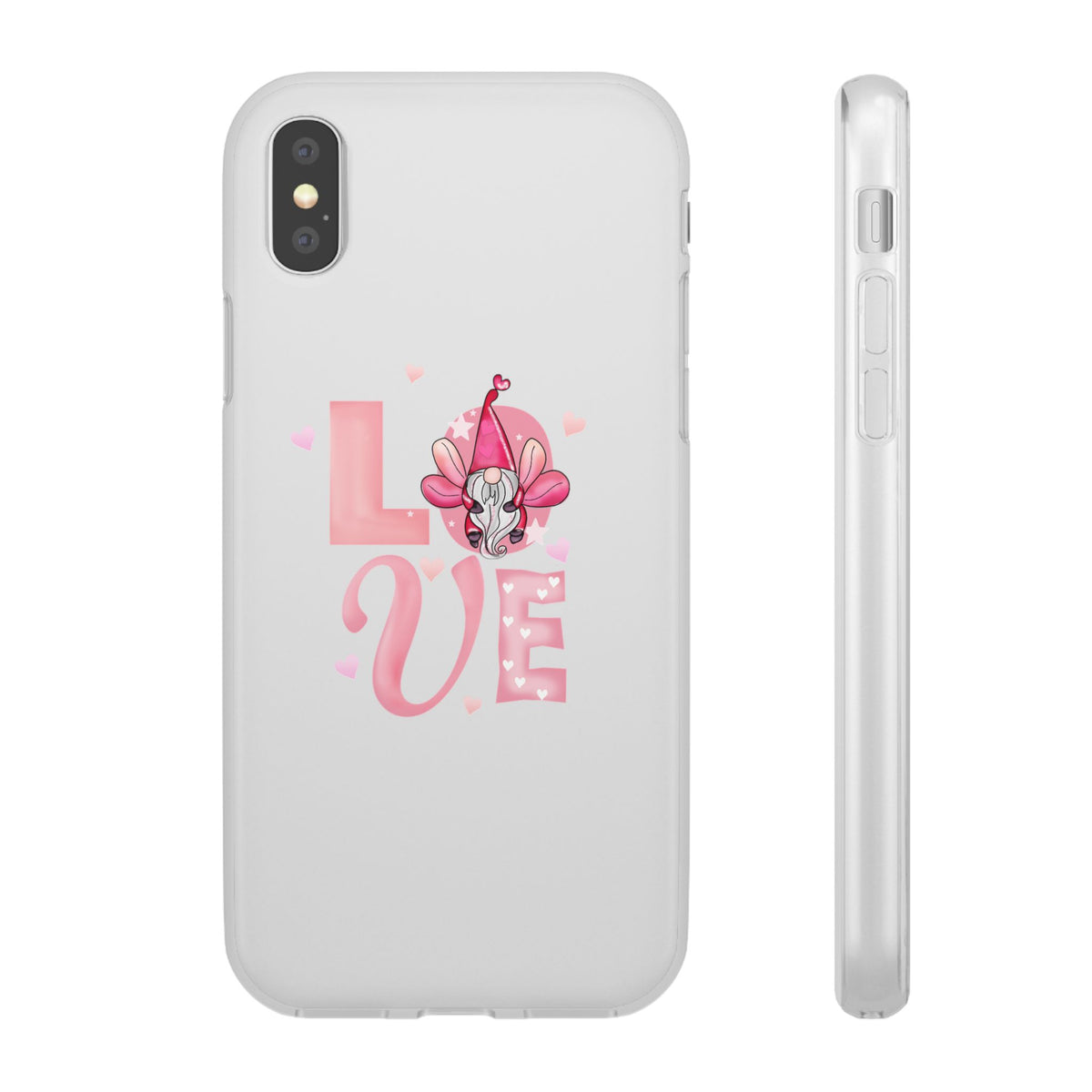 Love Gnome Phone Case — Cute Pink Valentine Flexi Case
