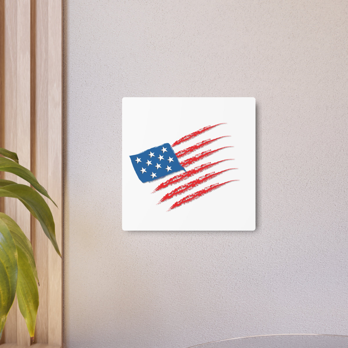Patriotic Metal Art Sign, Rustic Decor for Home, Wall Art for Independence Day, Memorial Day, Veteran's Day, Gifts for Patriots