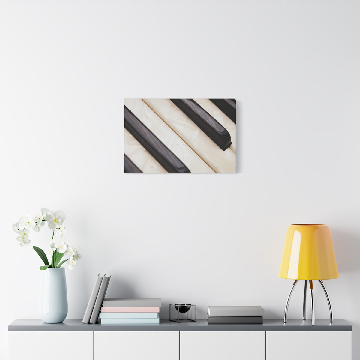 Piano Keys Canvas Wall Art, Music Decor for Home, Perfect Gift for Musicians or Music Lovers