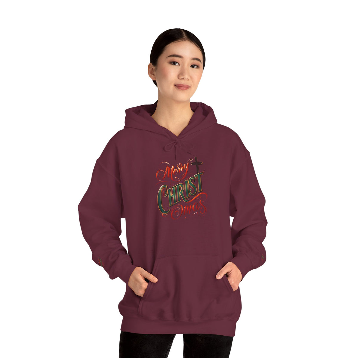 Merry Christmas Hoodie, Cozy Unisex Sweatshirt for Holiday Gatherings, Festive Gift Idea for Him/Her, Winter Apparel, Christmas Sweater