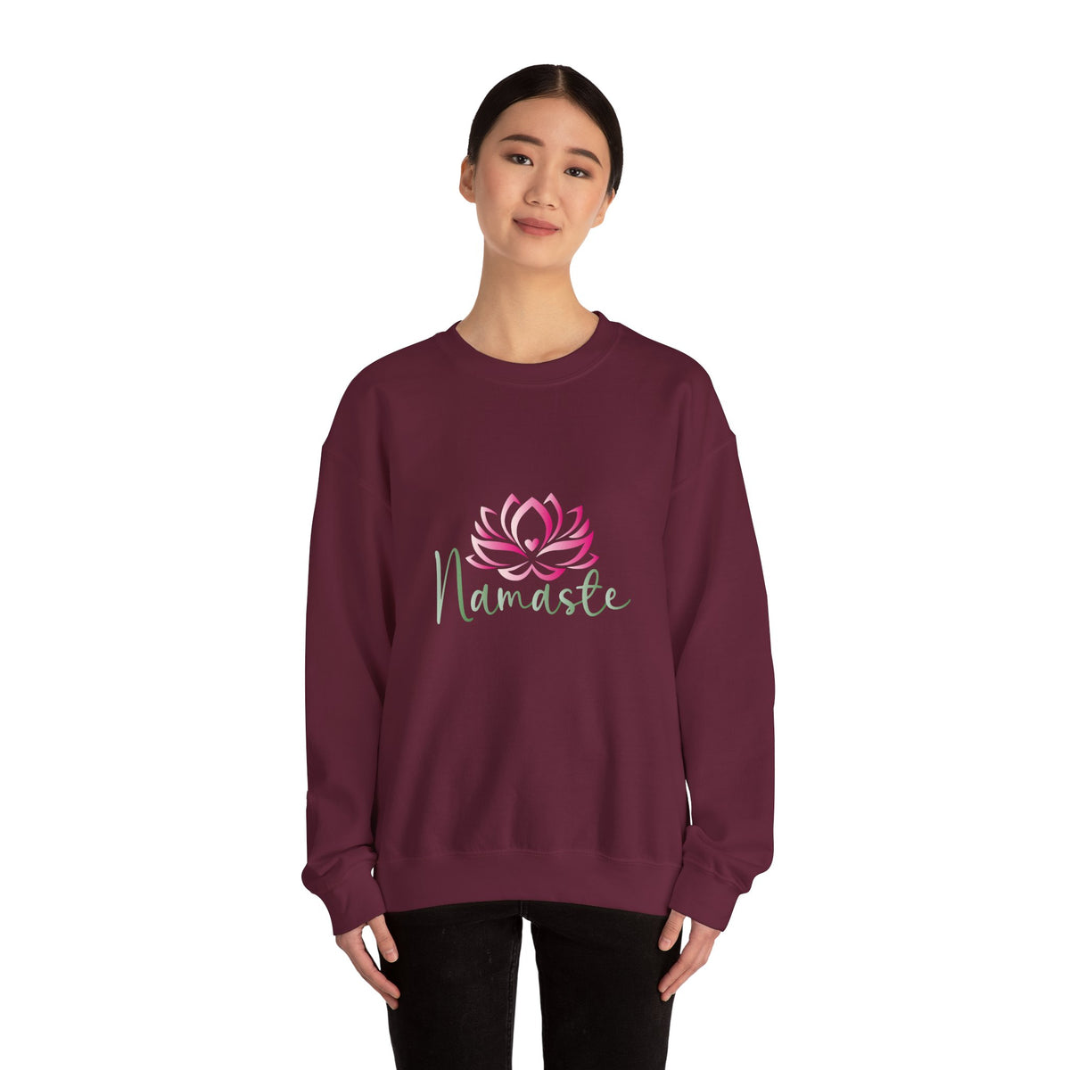 Namaste Lotus Sweatshirt — Cozy Yoga Crewneck for Meditation & Mindfulness