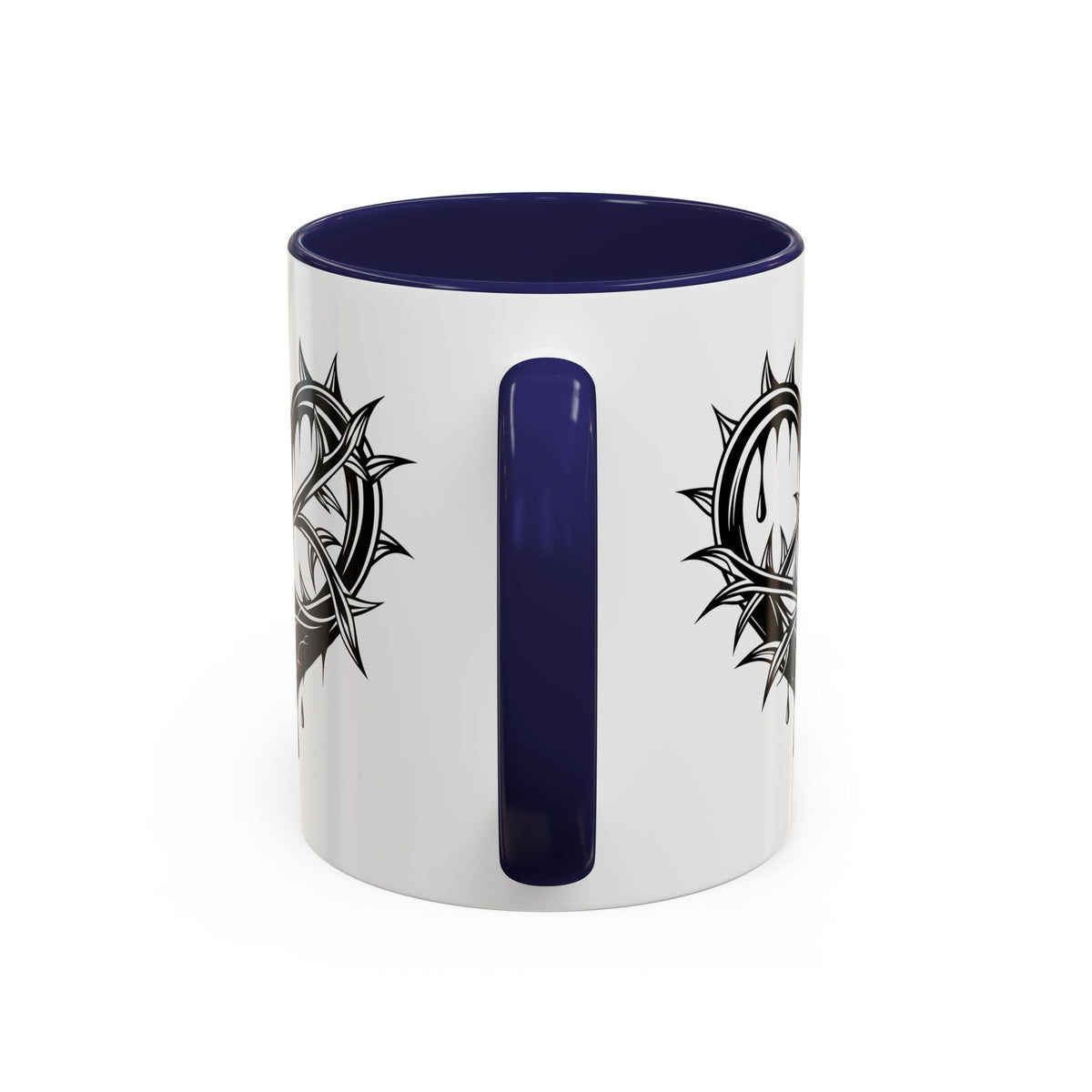 Gothic Heart Mug, Unique Art Coffee Cup for Gifting, Gothic Home Decor, Perfect for Friends, Gothic Style Drinkware