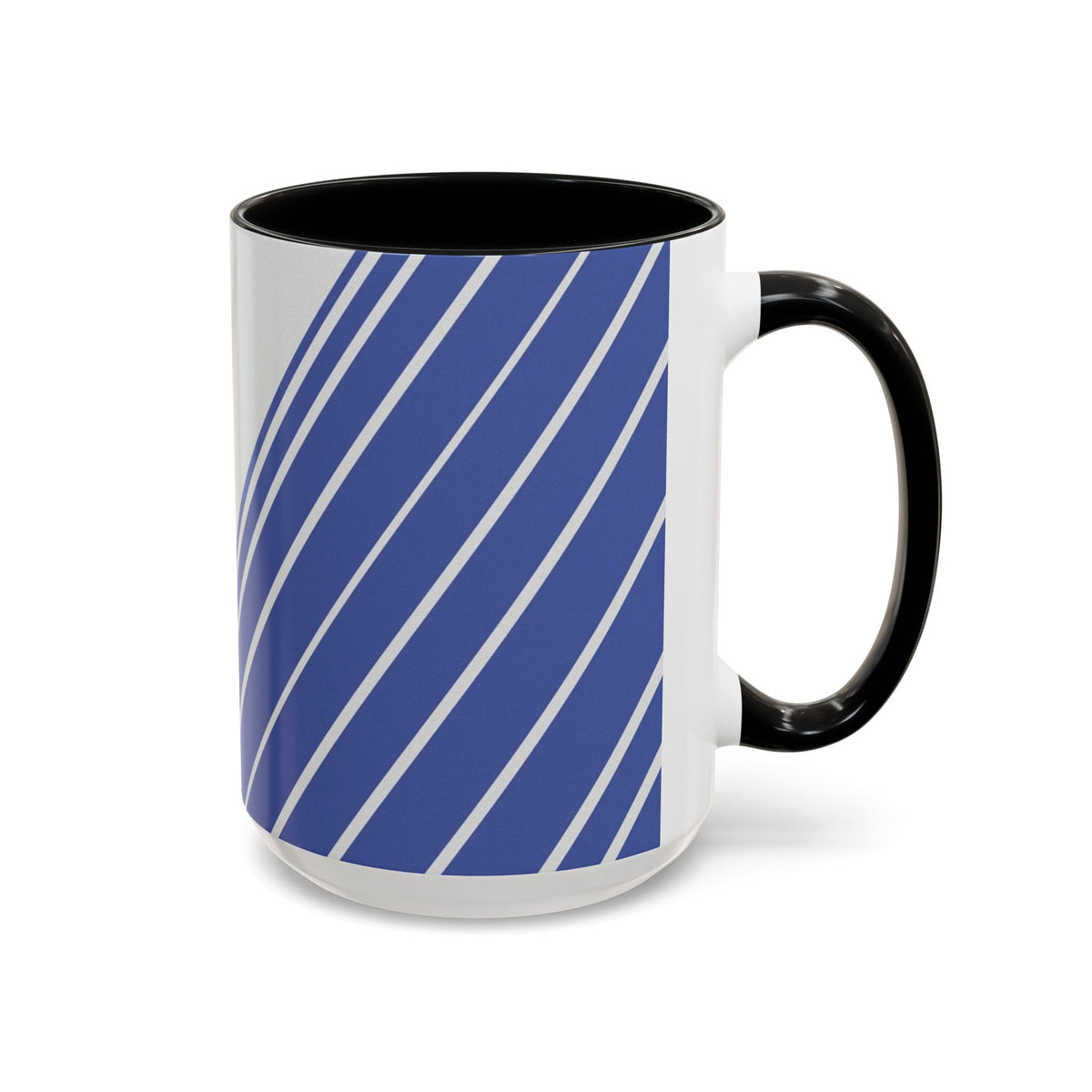 Elegant Stripe Accent Coffee Mug - Perfect for Gifts, Home Decor, Office, Birthdays, and Tea Lovers
