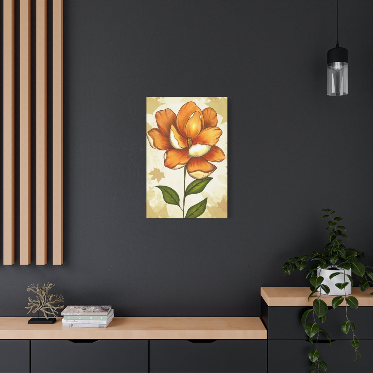 Copy of Matte Canvas, Stretched, 1.25" Tulips Pink and Purple Flowers