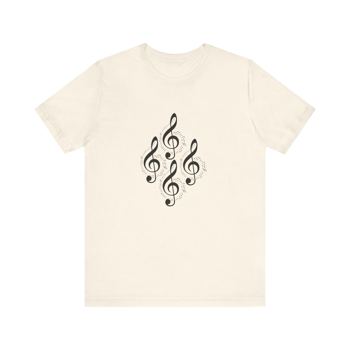 Musical Notes Tee - Perfect for Music Lovers, Casual Wear, Concerts, Festivals, Unique Gift Idea