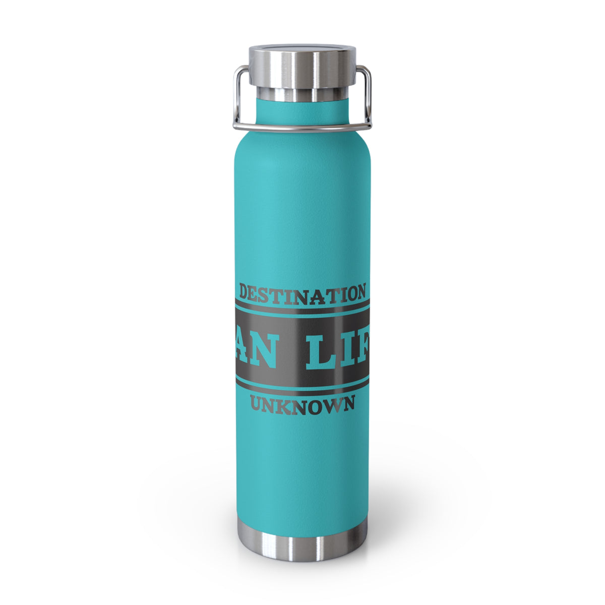 Travel-Inspired Copper Vacuum Insulated Bottle, Adventure, Outdoors, Hydration, Gift, Eco-Friendly