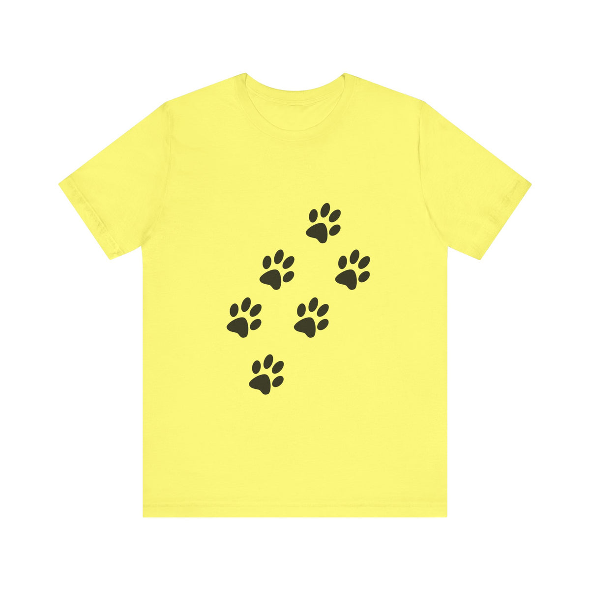 Paw Print Short Sleeve Tee | Unisex Animal Lover Shirt, Pet Owner Gift, Casual Wear, Gifts for Dog Lovers, Comfortable T-Shirt