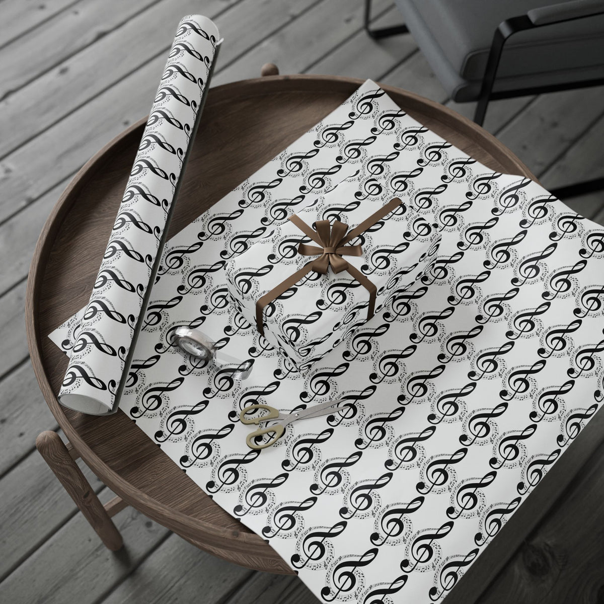 Musical Notes Wrapping Paper Perfect for Music Lovers