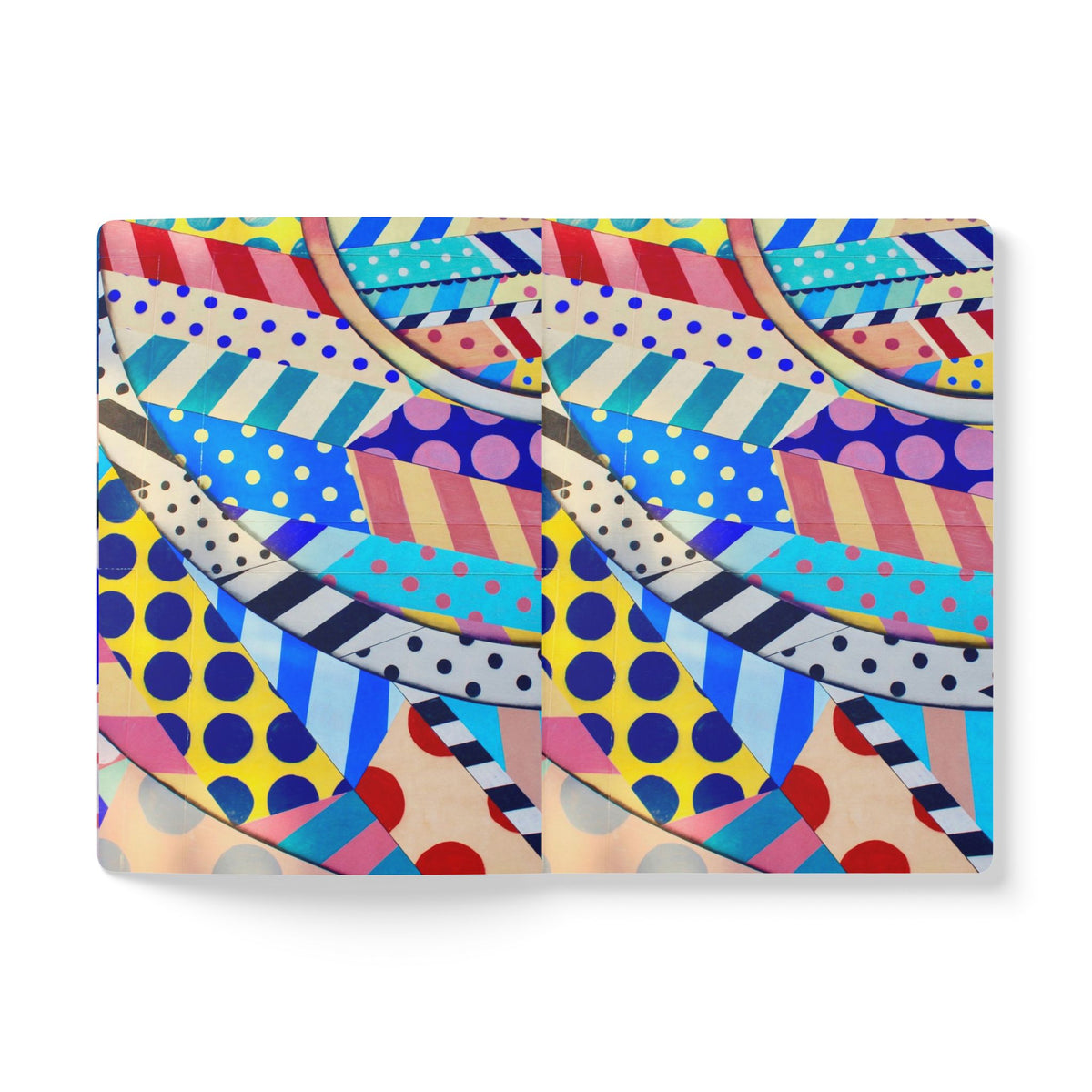 Colorful Patterns Softcover Journal, Vibrant Notebook for Creative Minds