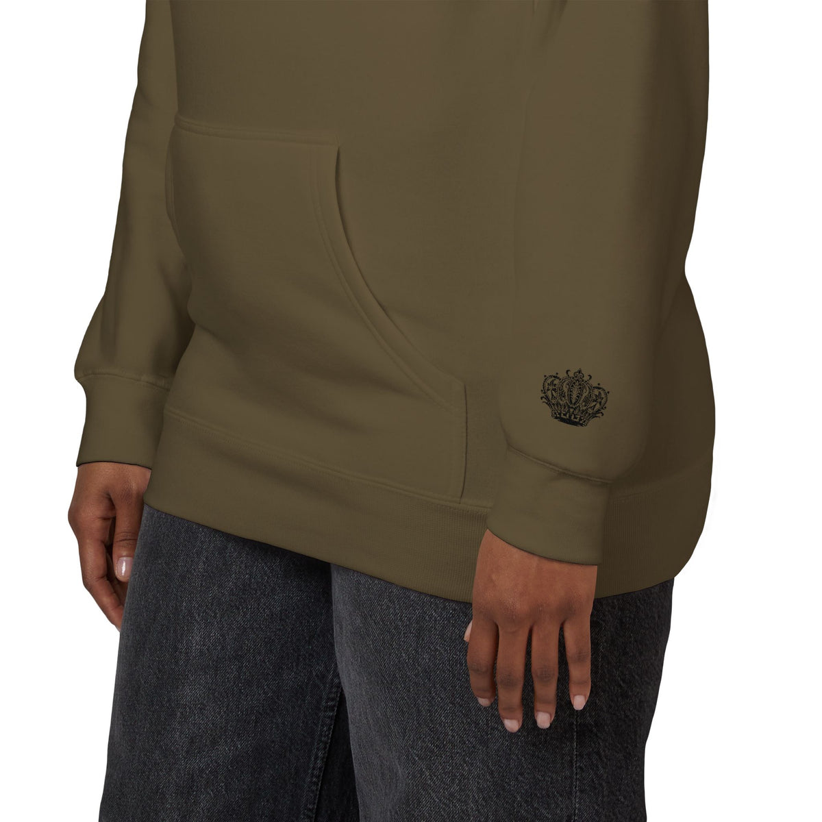 Crown Floral Unisex Fleece Hoodie | Cozy Streetwear, Perfect Gift for Him & Her, Autumn Fashion, Casual Wear, Trendy Outfit