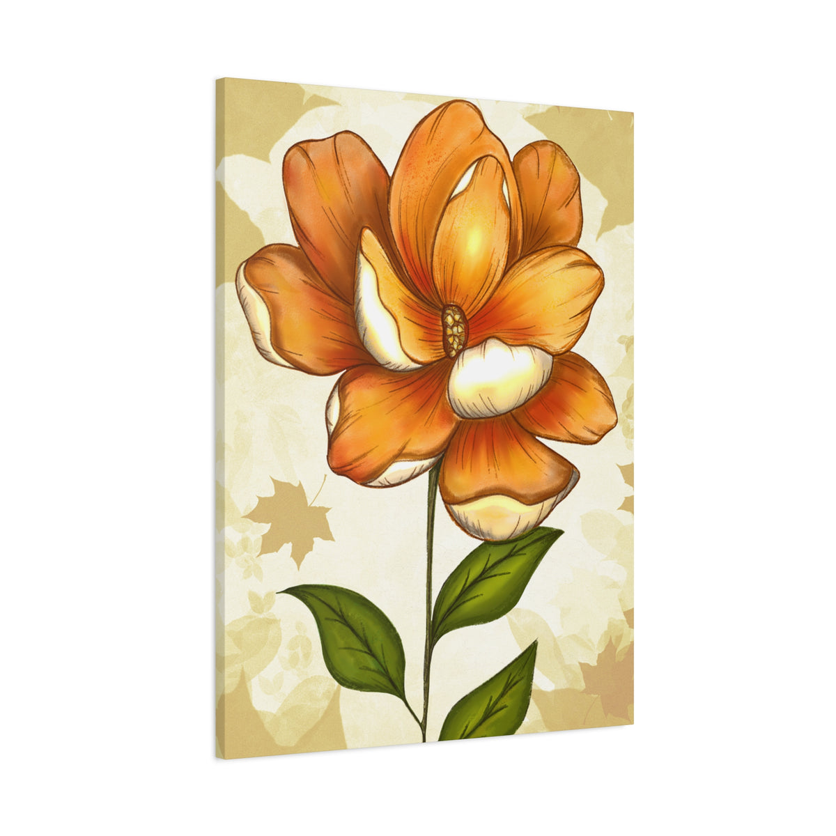 Copy of Matte Canvas, Stretched, 1.25" Tulips Pink and Purple Flowers