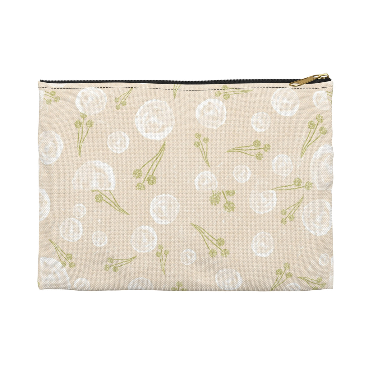 Floral Accessory Pouch - Cute Storage for Makeup, Travel, Organizing, Gifts, Eco-friendly