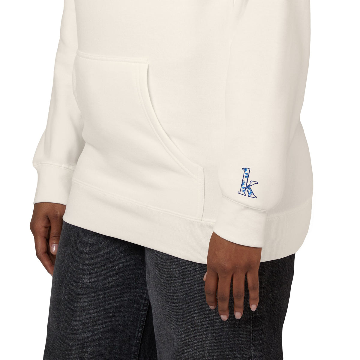 Cozy Floral Monogram Fleece Hoodie for Unisex - Perfect Gift for Birthdays, Valentine’s Day, Casual Wear, Adventure