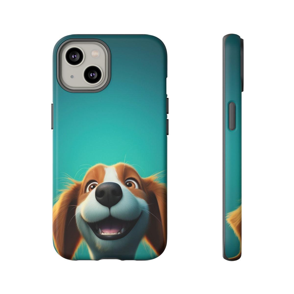 Happy Dog Phone Case — Cute Cartoon Puppy Protective Phone Cover