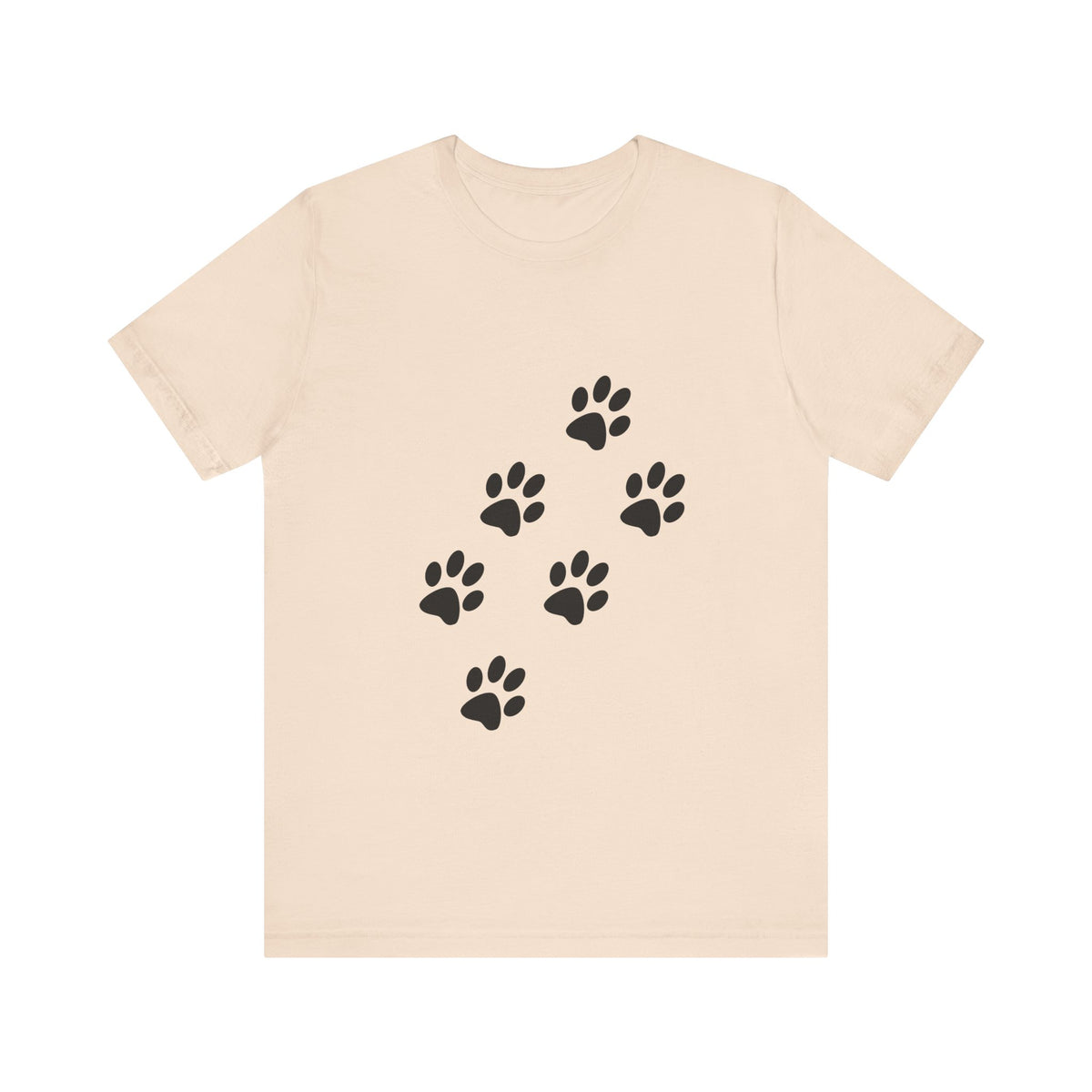 Paw Print Short Sleeve Tee | Unisex Animal Lover Shirt, Pet Owner Gift, Casual Wear, Gifts for Dog Lovers, Comfortable T-Shirt