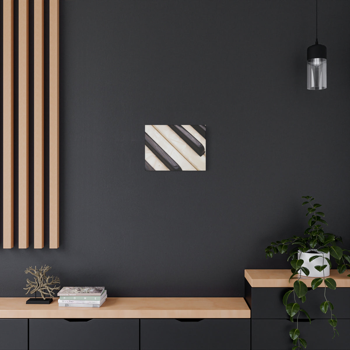 Piano Keys Canvas Wall Art, Music Decor for Home, Perfect Gift for Musicians or Music Lovers