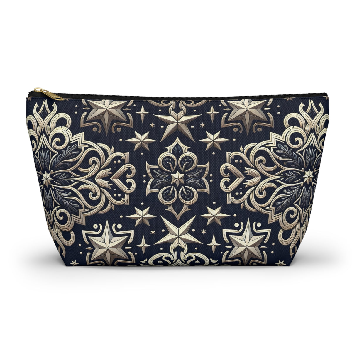 Elegant Starry Pattern Accessory Pouch | Makeup Bag, Travel Organizer, Gift for Her, Stylish Storage, Cosmetology Essentials
