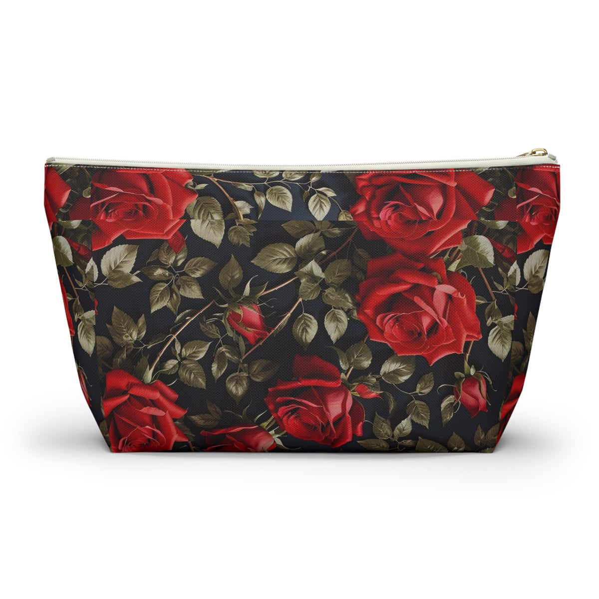 Elegant Floral Accessory Pouch | Makeup Bag, Travel Organizer, Gift for Her, Rose Design, Toiletry Case, Cosmetic Pouch