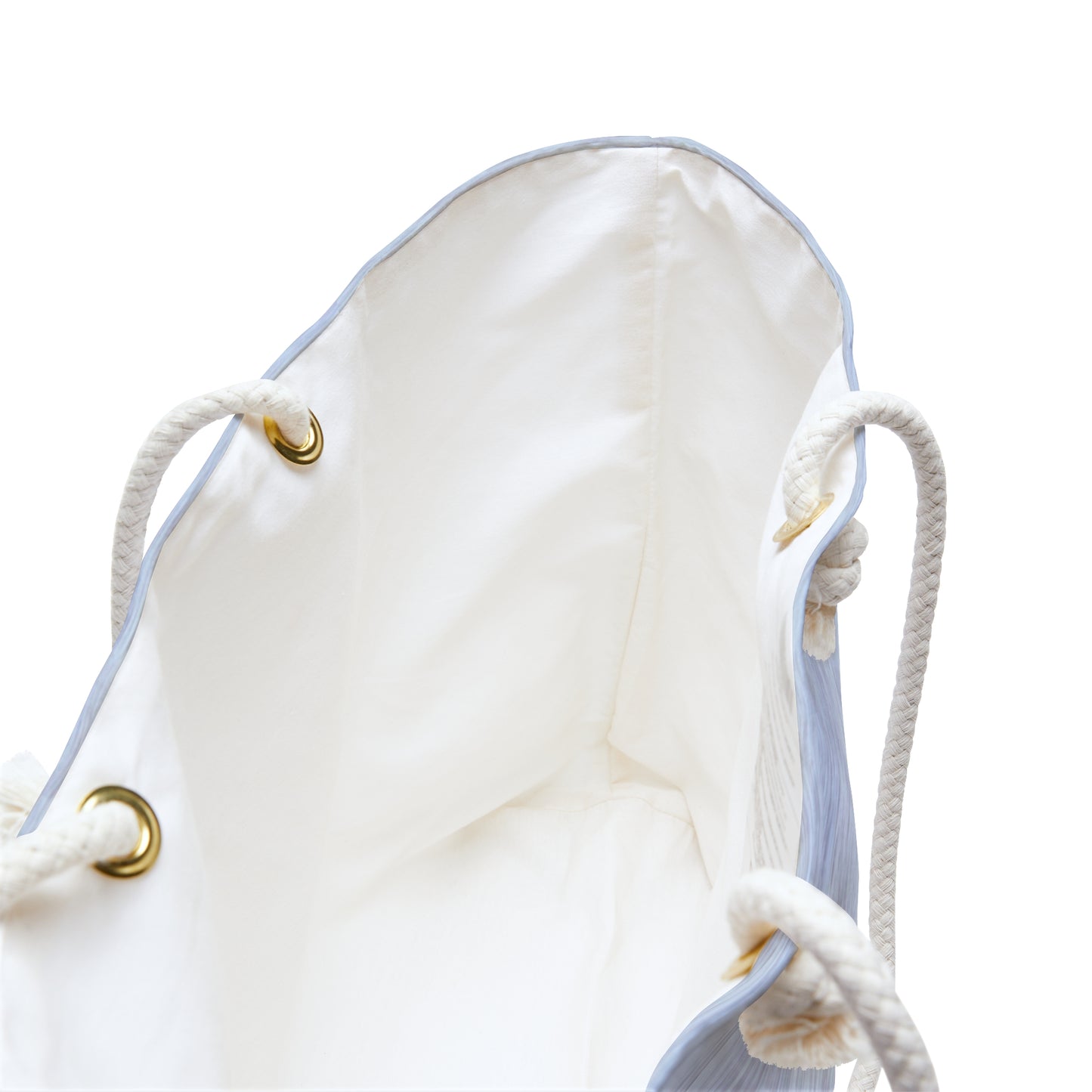 Light Blue Linen Weekender Bag – Large Beach & Travel Tote