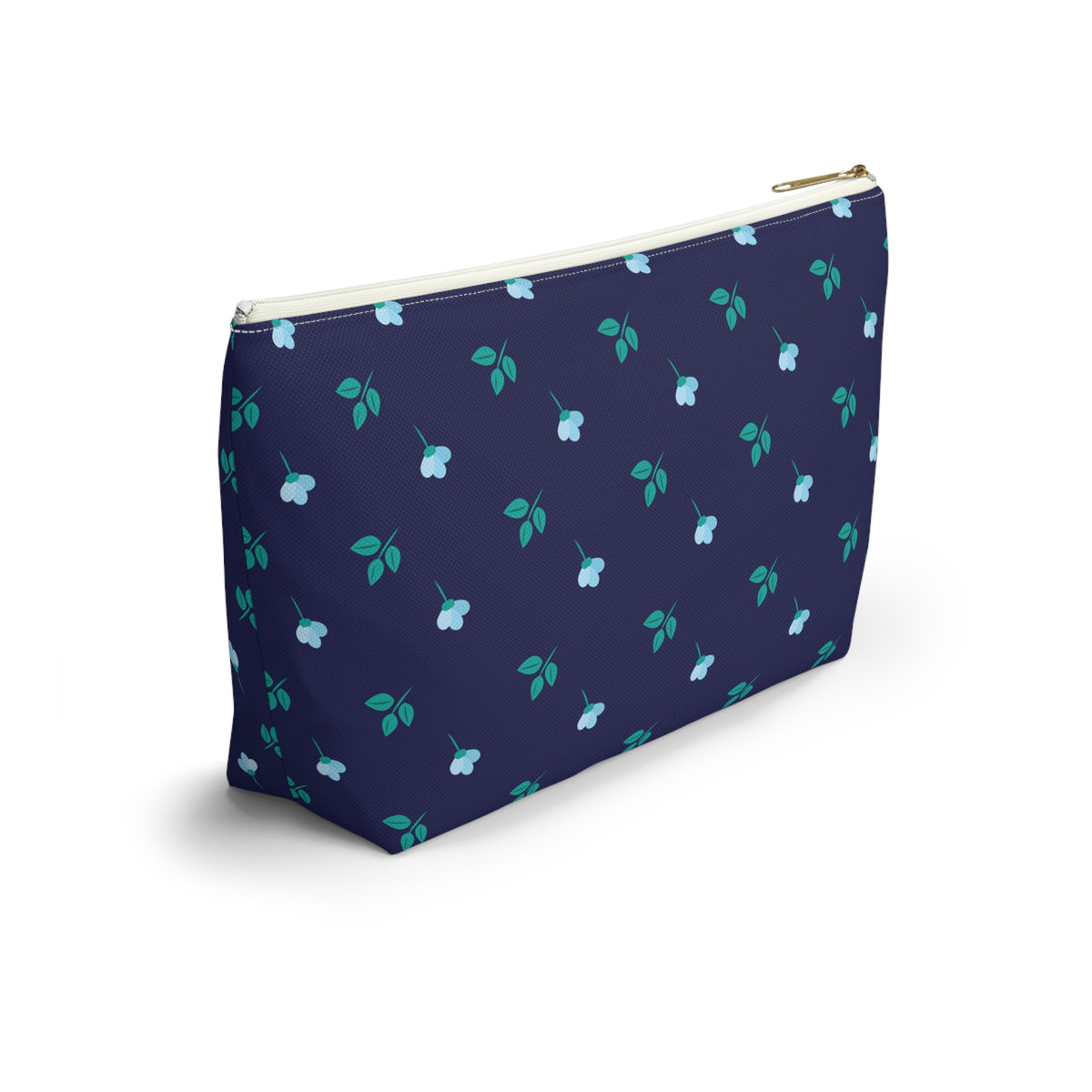 Floral Accessory Pouch, Botanical Makeup Bag, Travel Organizer, Gift for Her, Floral Design Pouch, Everyday Essentials
