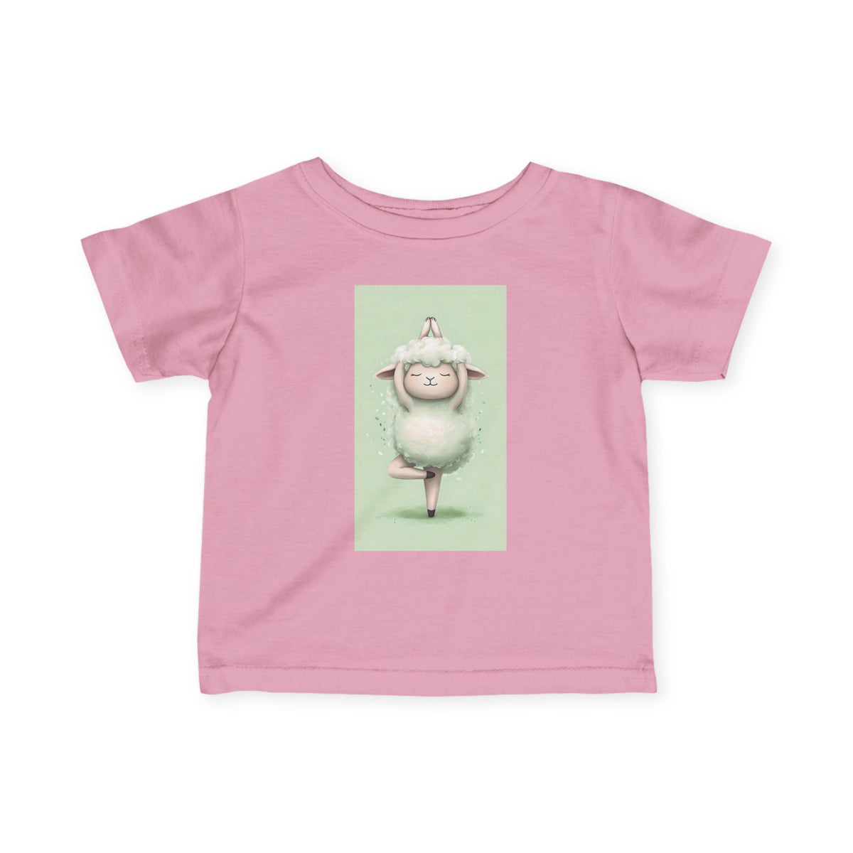 Infant Tee — Cute Ballet Sheep Baby Shirt ("Little Ballerina" Design)