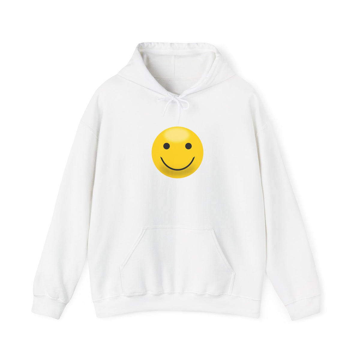 Smiley Face Hooded Sweatshirt, Unisex Cozy Hoodie