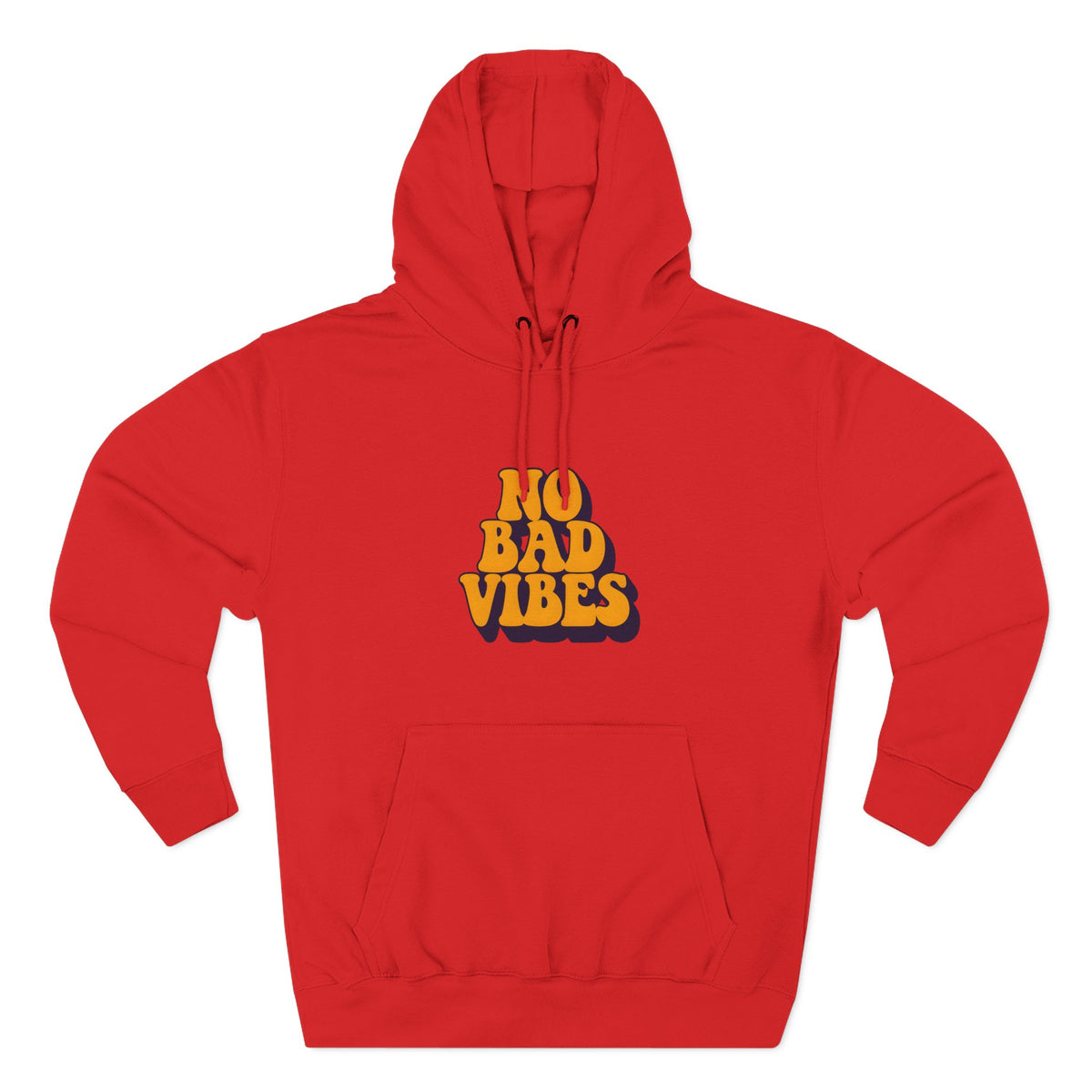 Good Vibes Only Fleece Hoodie for Positive Energy Lovers, Motivational Comfort, Chill Attire, Casual Wear, Gift for Friends
