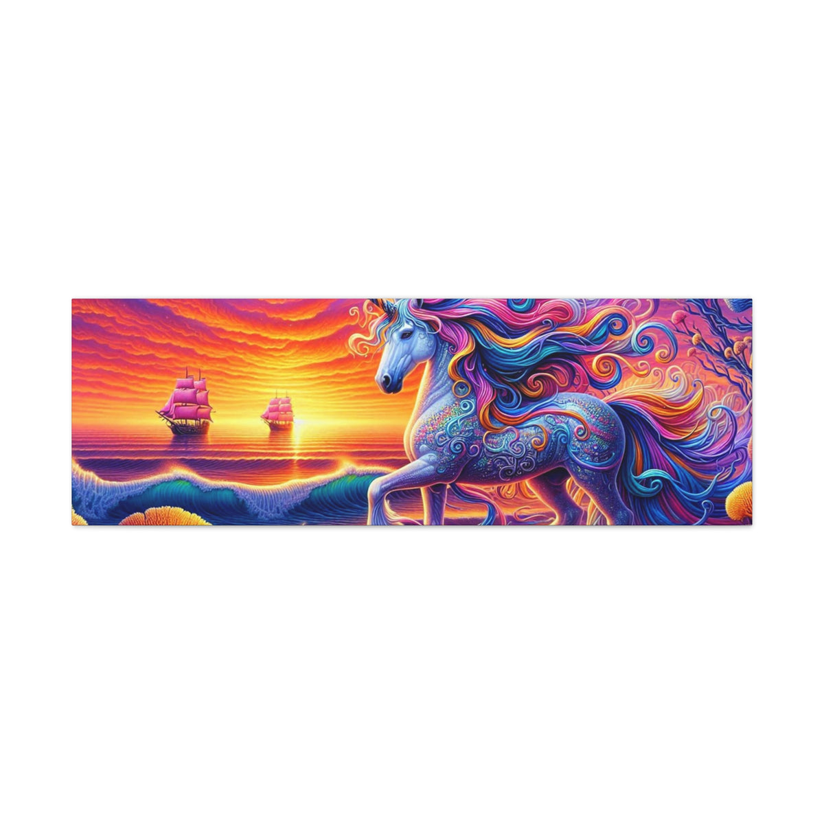 Matte Canvas, Stretched, 1.25" Unicorn