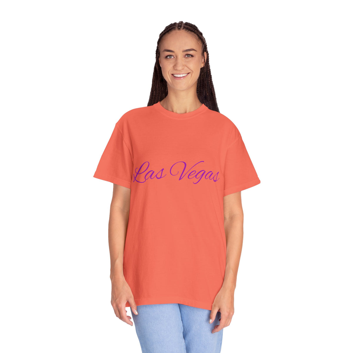 Las Vegas Floral Unisex Garment-Dyed T-Shirt | Vacation Tee, Travel Shirt, Summer Outfit, Gift for Travelers, Retro Las Vegas Design