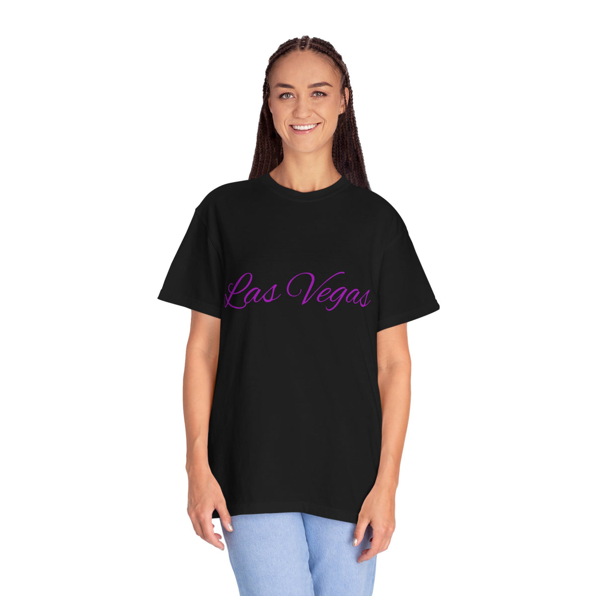 Las Vegas Floral Unisex Garment-Dyed T-Shirt | Vacation Tee, Travel Shirt, Summer Outfit, Gift for Travelers, Retro Las Vegas Design