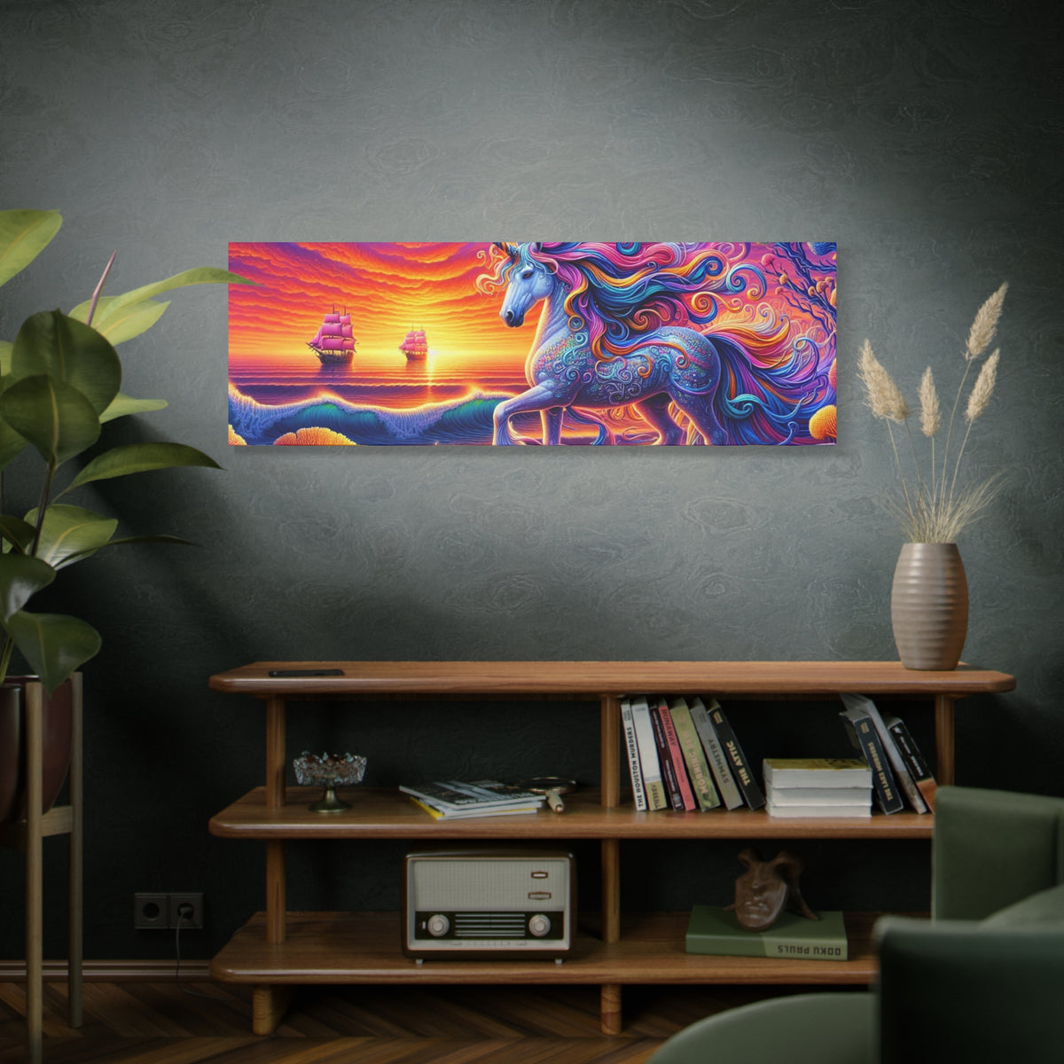 Matte Canvas, Stretched, 1.25" Unicorn